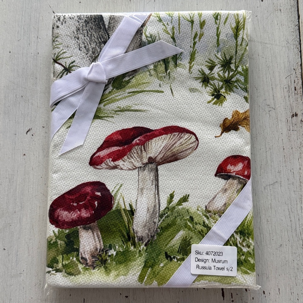 Mushroom - Russula Tea Towels - Mushroom Fungi